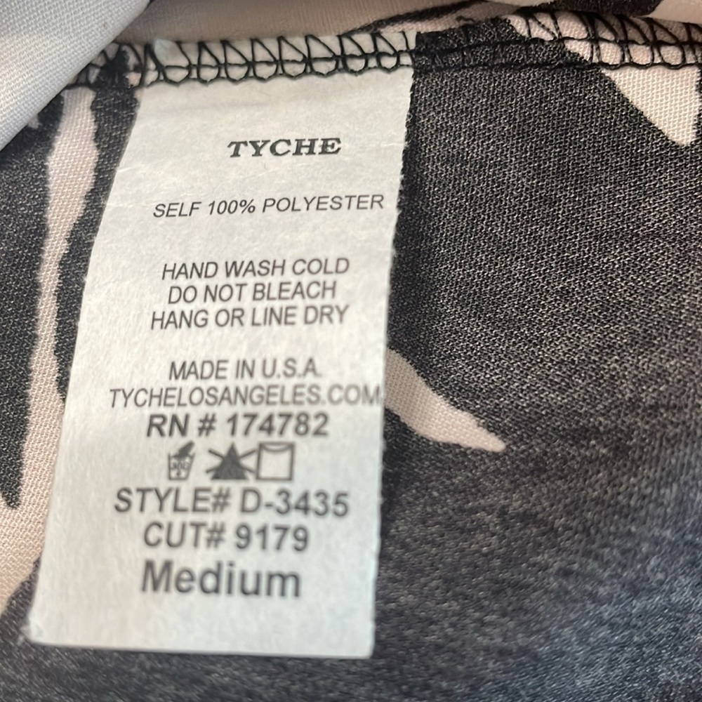 Tyche Black and White Patterned Halter Dress - Picture 7 of 9